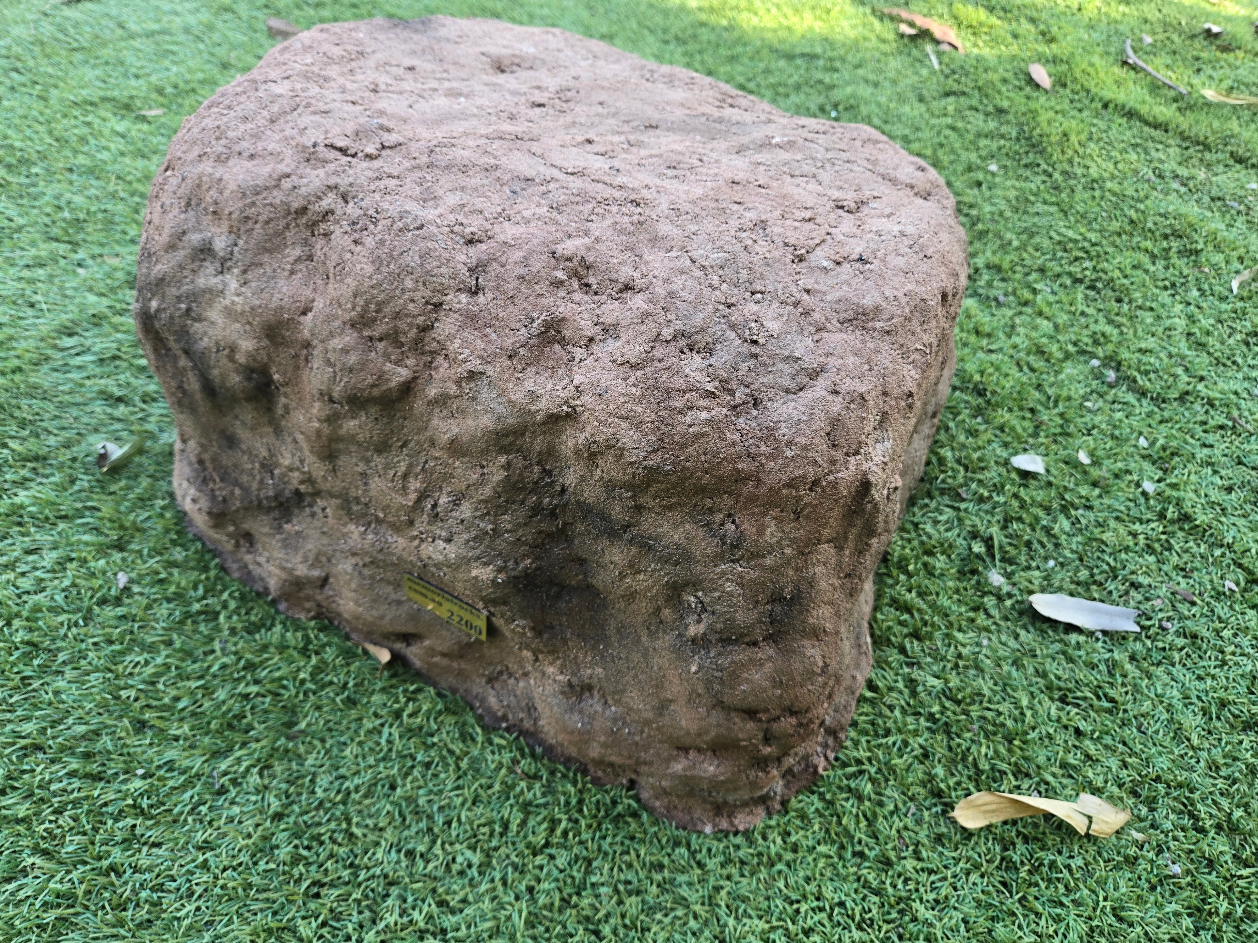 urn for ashes in a shape of a rock