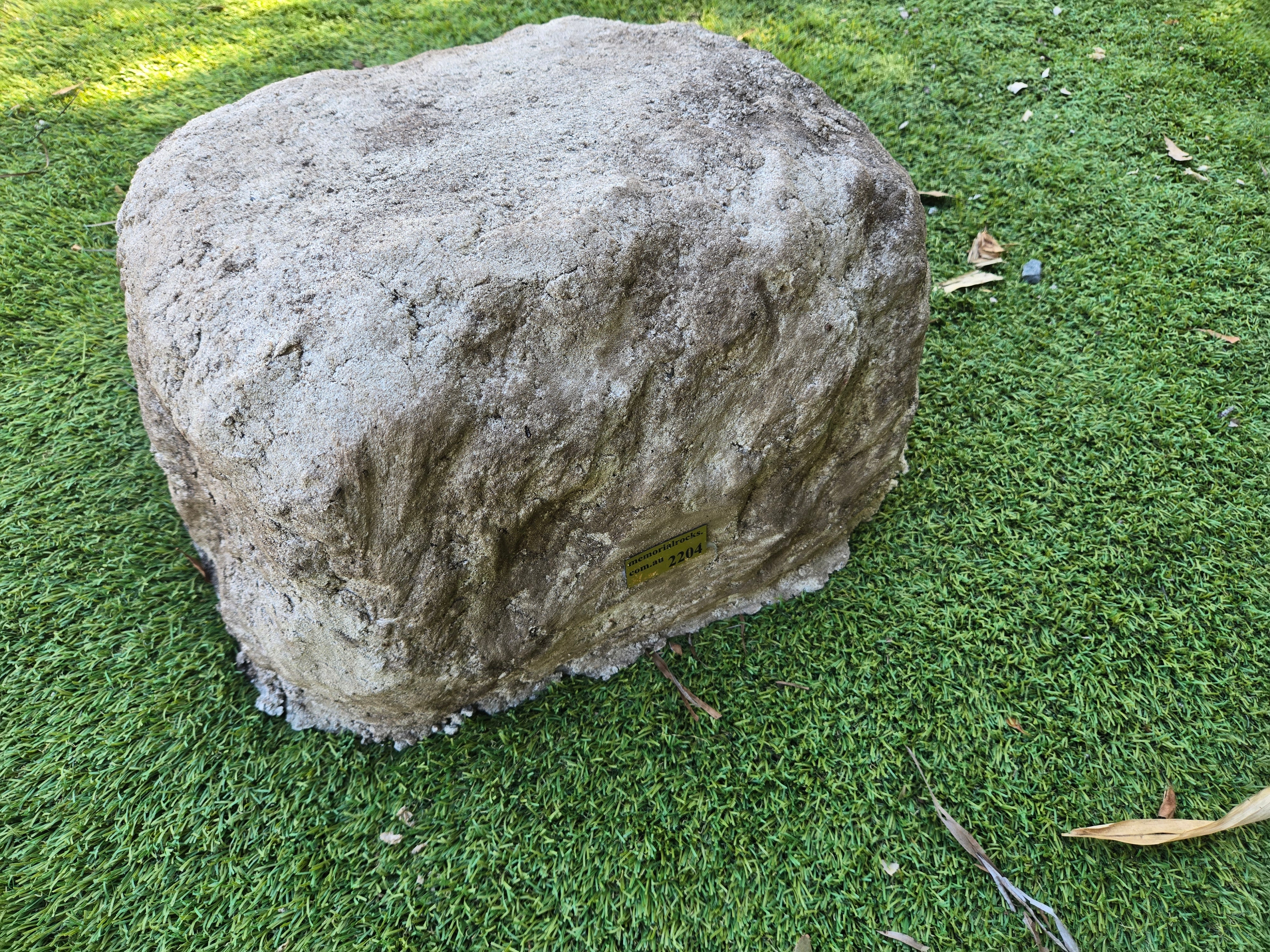 rock urn for cremated ashes