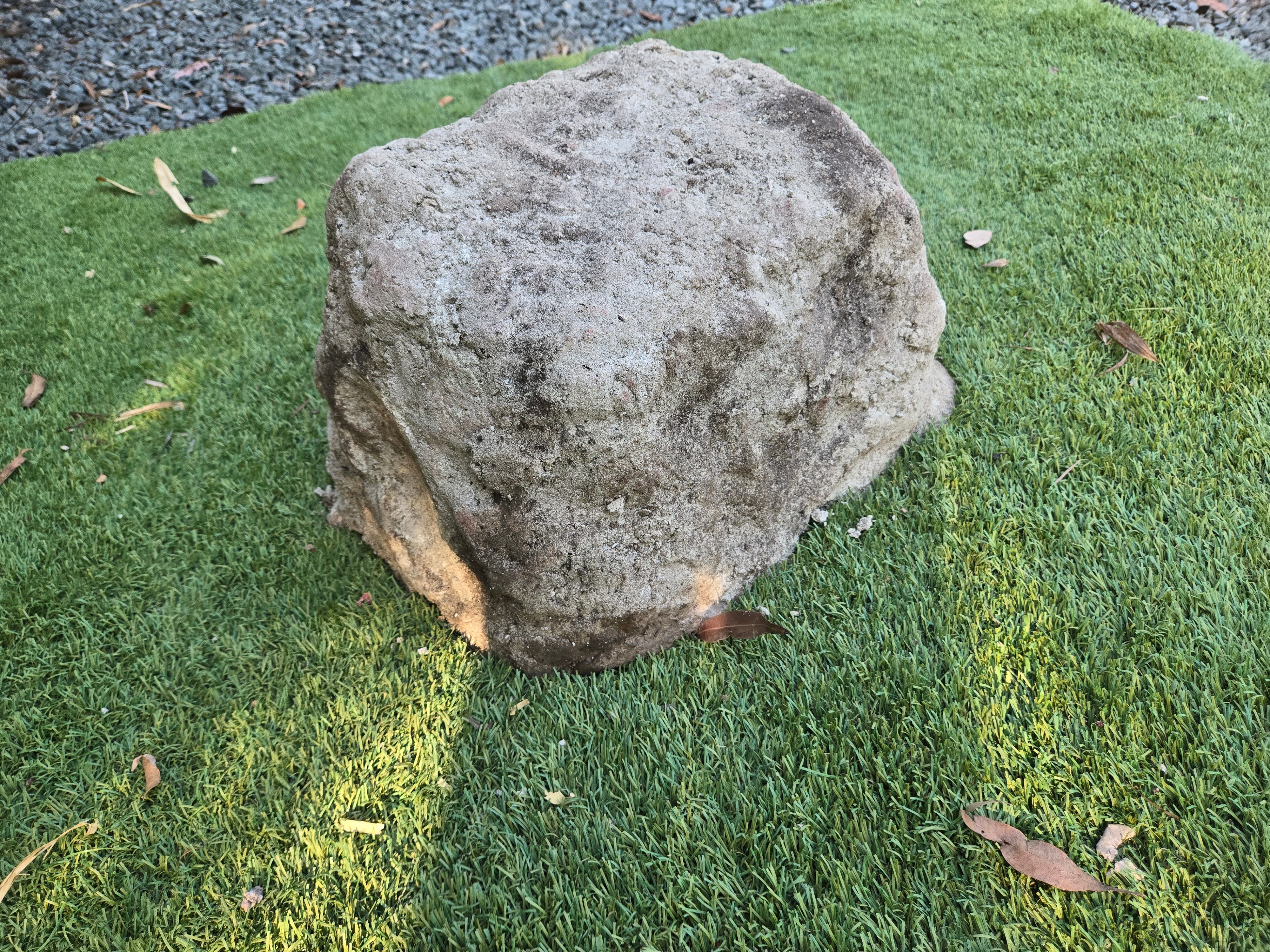 urn for ashes in a shape of a rock