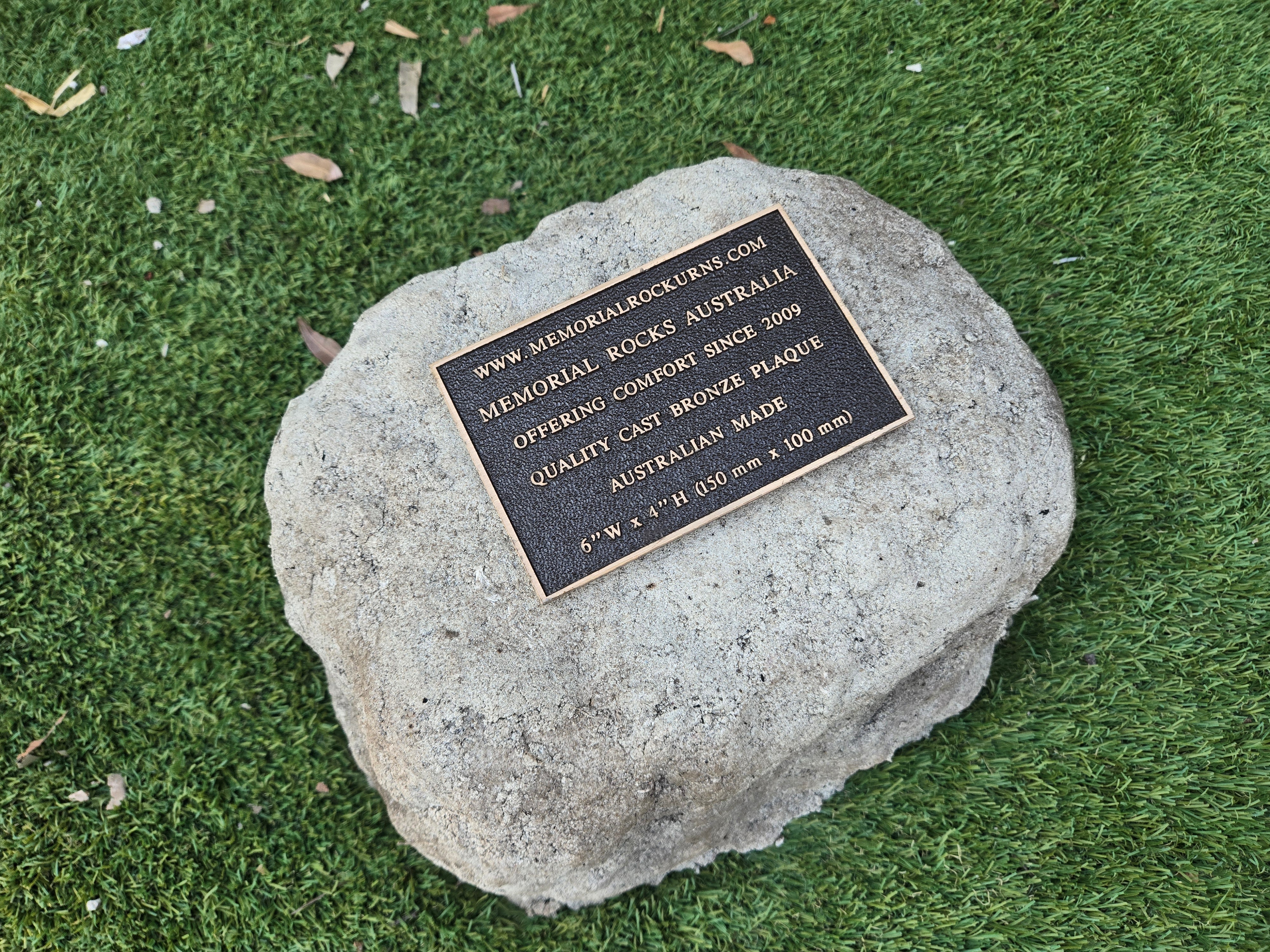 urn for ashes in a shape of a rock