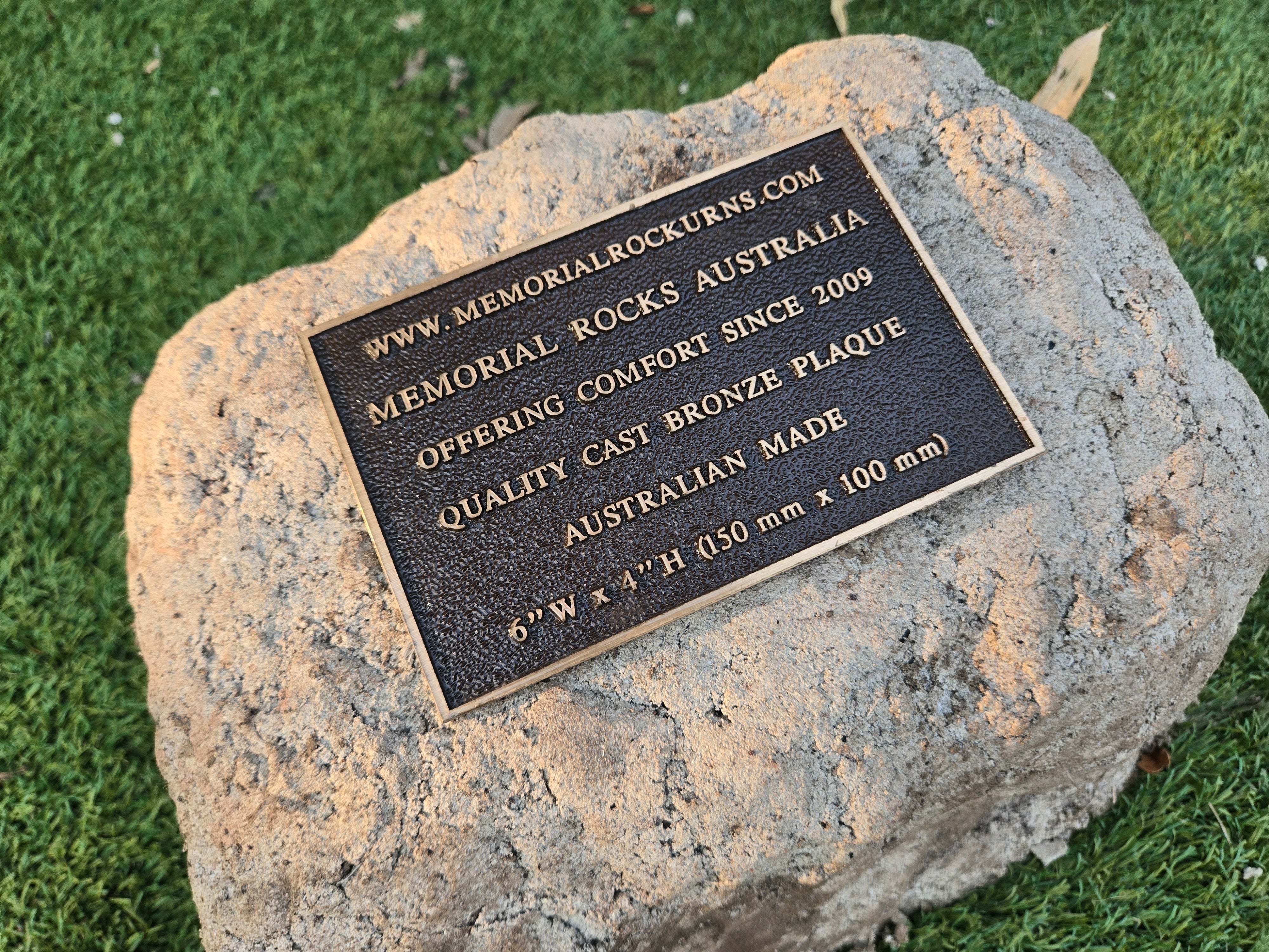 urn for ashes in a shape of a rock