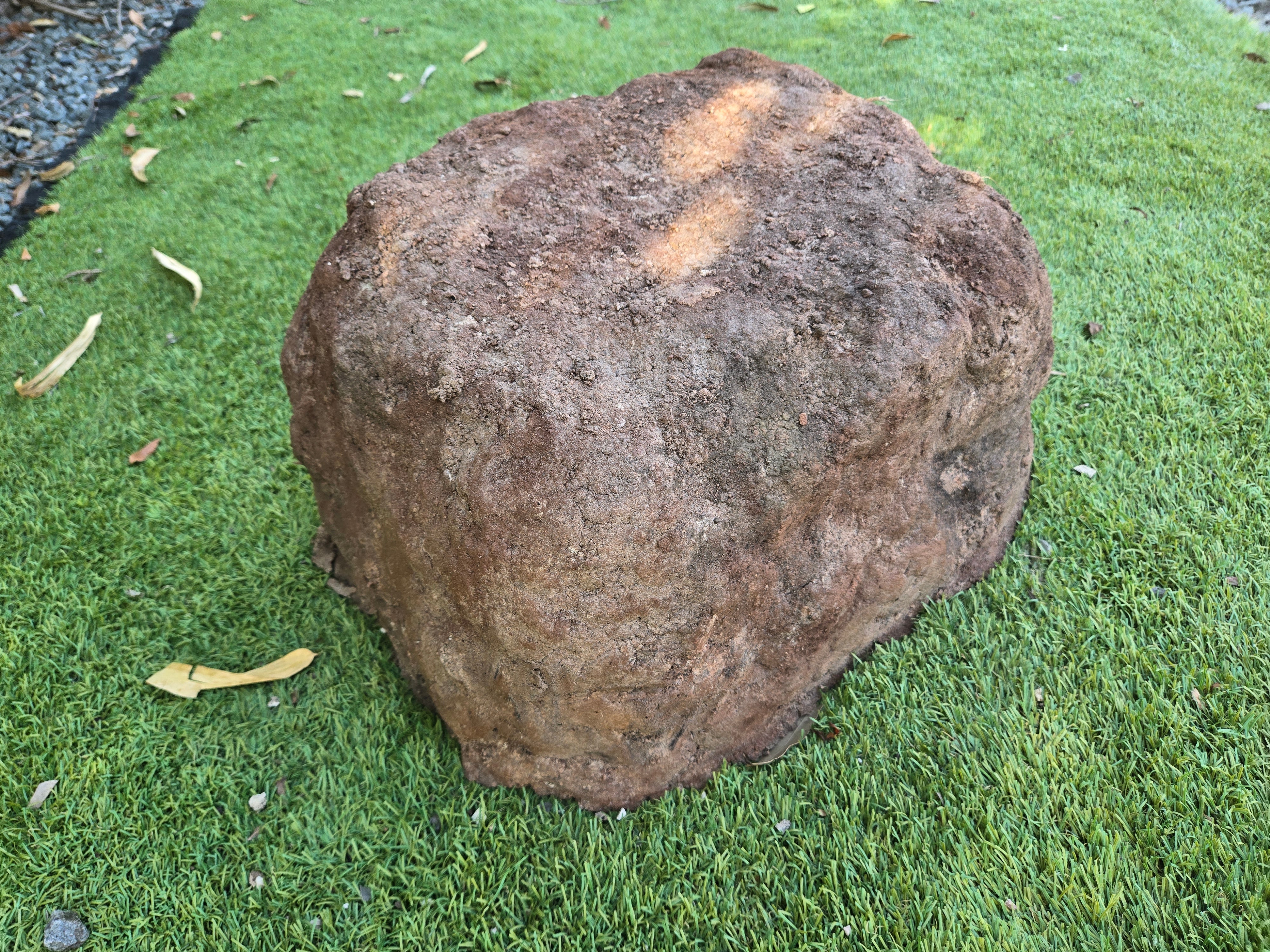 urn for ashes in a shape of a rock