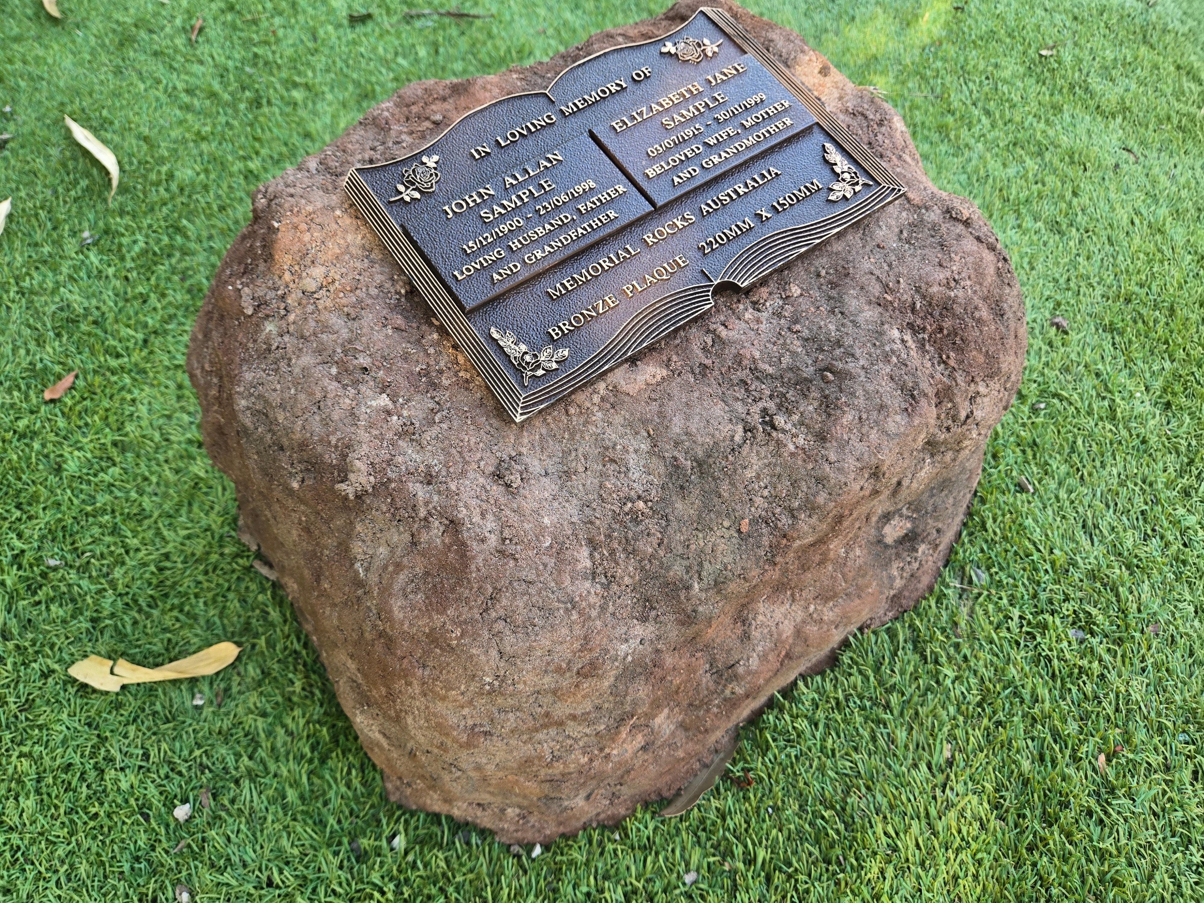 urn for ashes in a shape of a rock