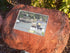 Memorial Rock Urn 807 Single Tall Novelty.( Optional glass window)  Outback Red Series